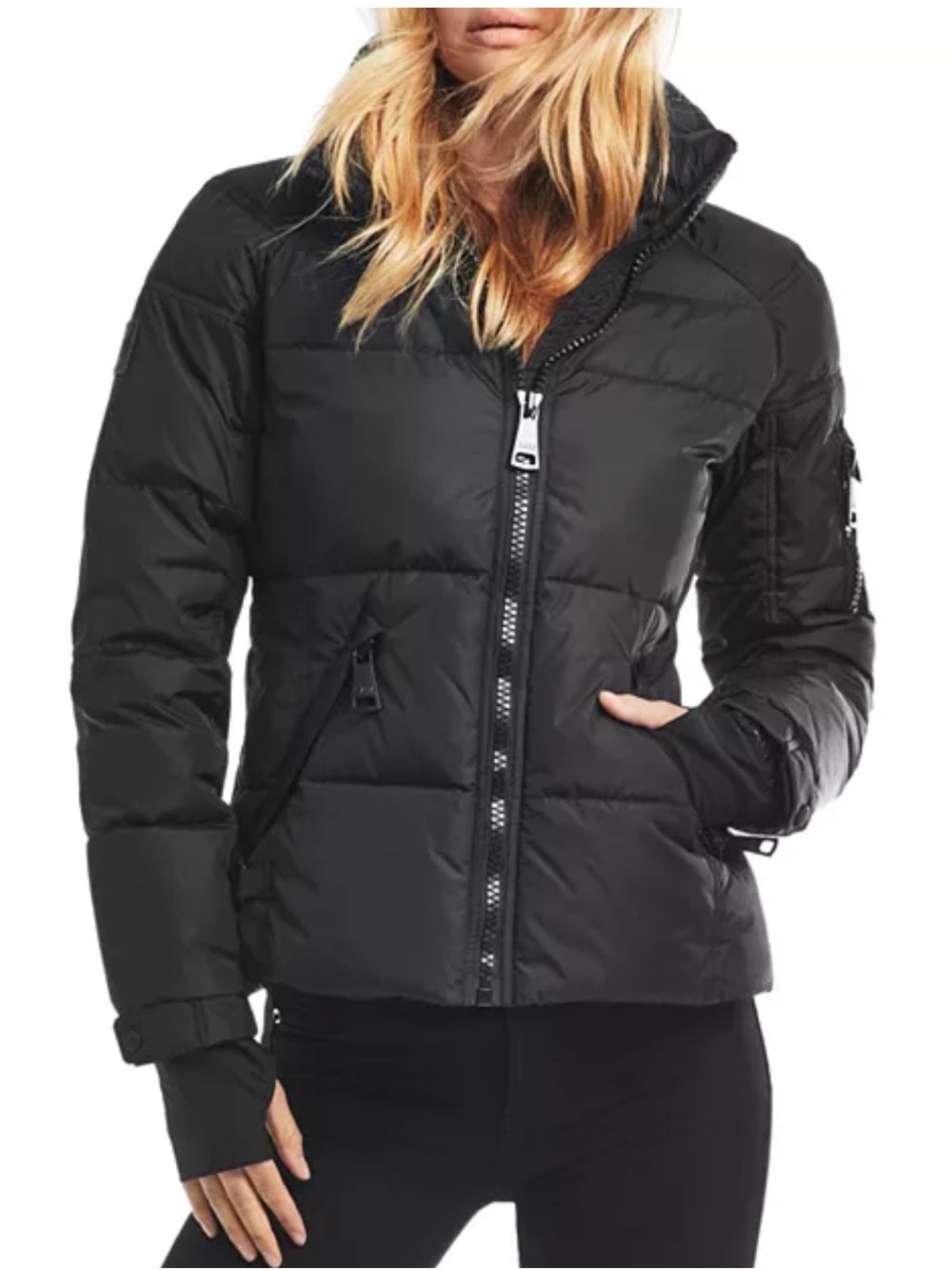 SAM. Freestyle Down Puffer Jacket in Matte Black